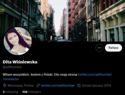 Польские аккаунты X (Twitter) со 100 Подписчиками