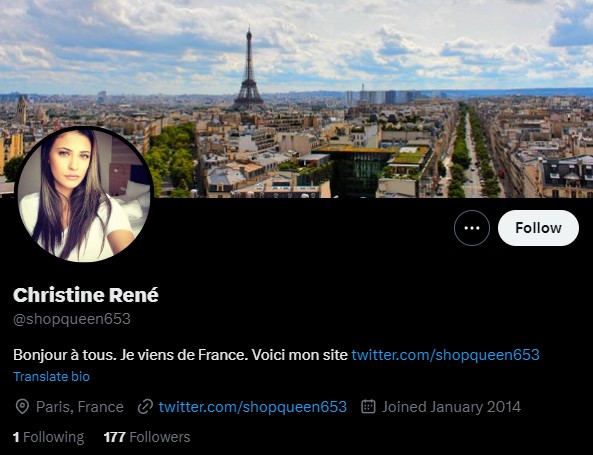 Французские аккаунты X (Twitter) со 100 Подписчиками